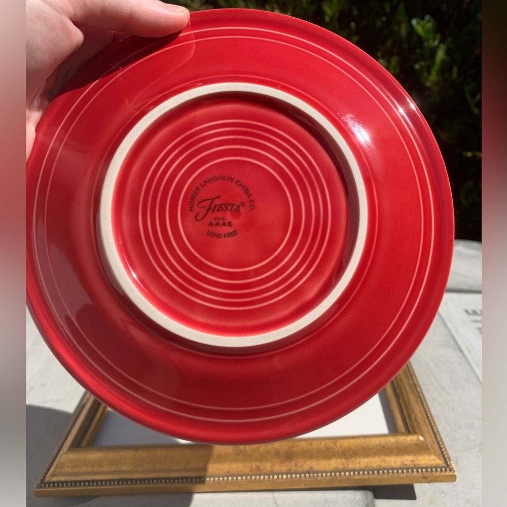 Fiestaware salad plate red - Picture 2 of 2